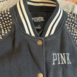 PINK Victoria's Secret Kids Black Studded Jacket